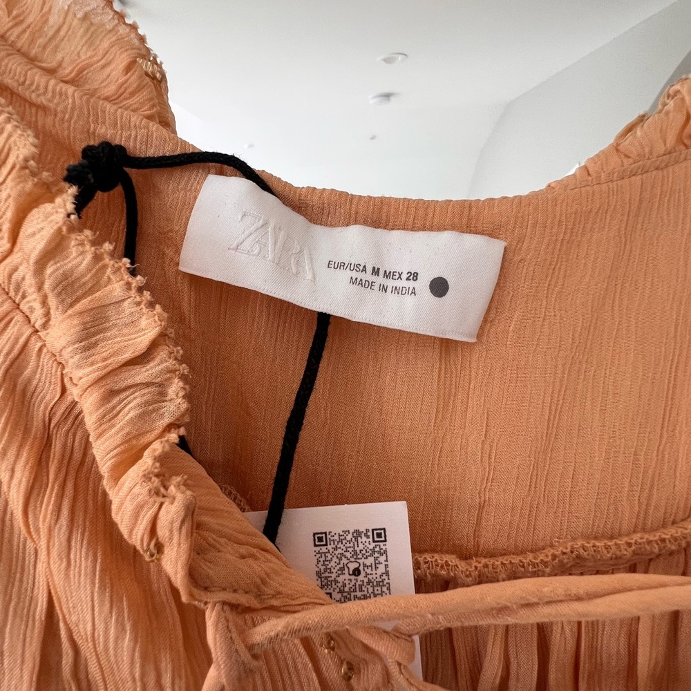 🔥NWT. ZW Collection Asymmetrical Ruffled Dress. Size M - Picture 10 of 16